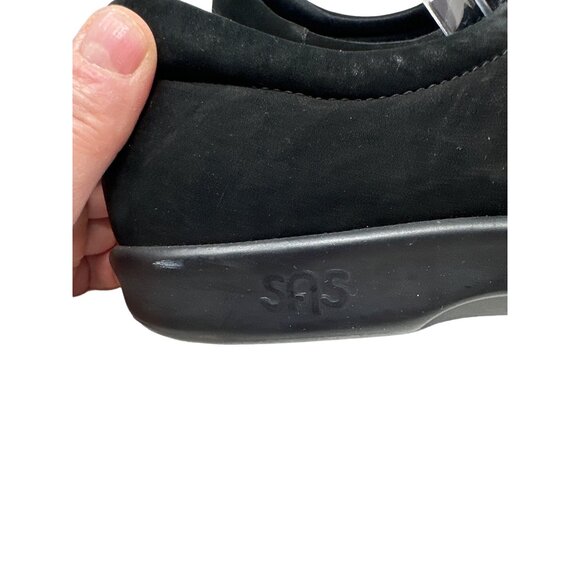 SAS Viva Black Suede Slip On Tripad Comfort Women's Shoes Size 8.5N - Picture 2 of 12
